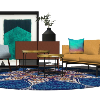 精品客厅设计家具模型 (13)